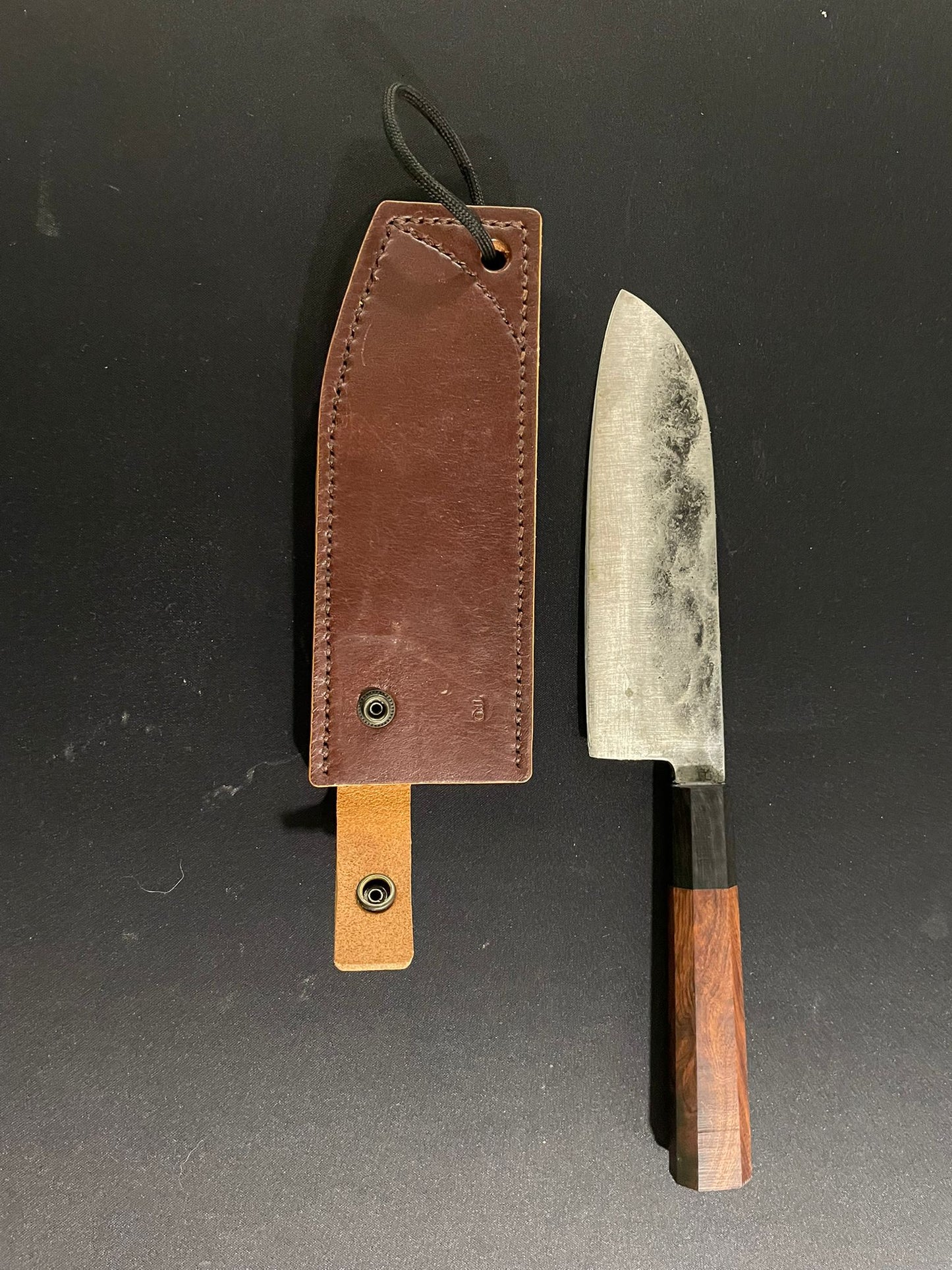 Leather kitchen knife sheath making course