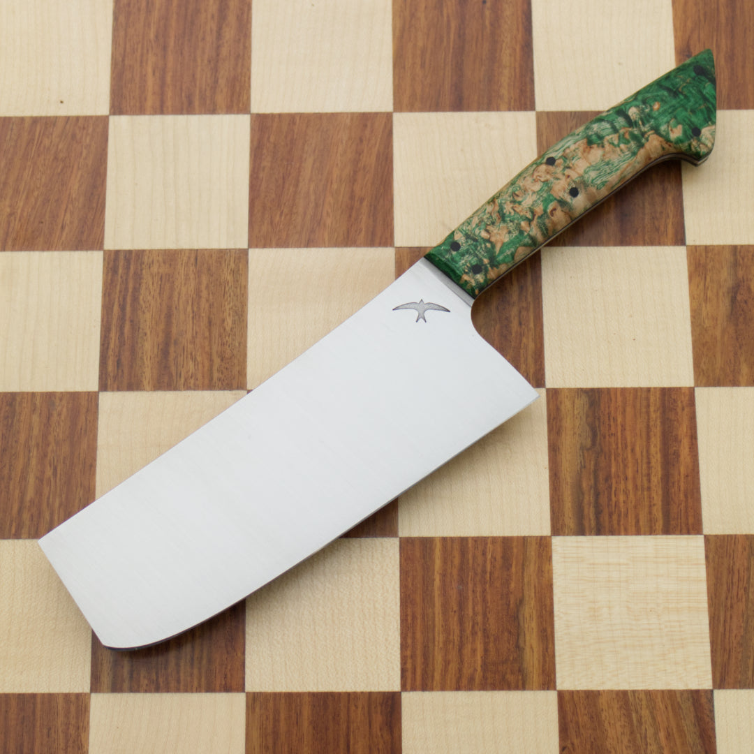 7" Nakiri AEB-L Karelian Birch Green