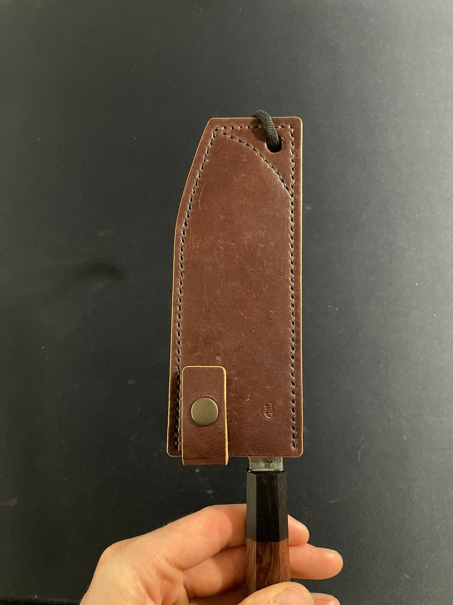 Leather kitchen knife sheath making course